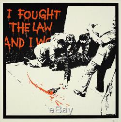 Banksy I Fought The Law 2005 Rare Numbered Print Pest Control Gallart