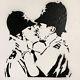 Banksy Kissing Coppers Grafitti From The Banksy Dismaland Exhibition 2015