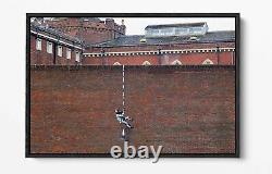 Banksy Marsden Prison Canvas Wall Art Float Effect/frame/picture/poster Print
