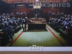 Banksy Monkey Parliament / Devolved Parliament Print Gross Domestic Product