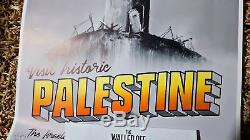 Banksy Palestine Poster The Walled Off Hotel With Receipt STAMPED