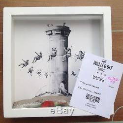 Banksy Print Box Set From Walled Off Hotel with Receipt. Bethlehem, Palastine