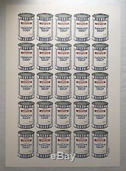 Banksy Soup Cans plate signed Poster, Official Banksy Authentic