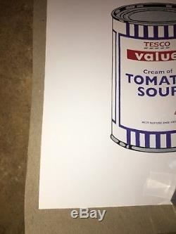 Banksy Soup cans POW Lithograph Poster Plate Signed with Receipt MINT CONDITION
