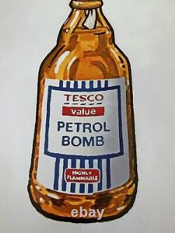 Banksy Tesco Value Petrol Bomb (2011) UnFramed Original 100%