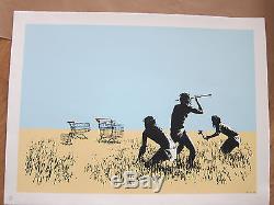 Banksy Trolleys colour signed WITH PEST CONTROL COA certificate