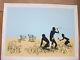 Banksy Trolleys Colour Signed With Pest Control Coa Certificate