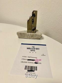 Banksy Wall Girl Ballon Walled Off Hotel Original Receipt numbered new