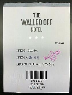 Banksy Walled Off Hotel Box Set and Receipt (Embossed Stamped Matching Edition)