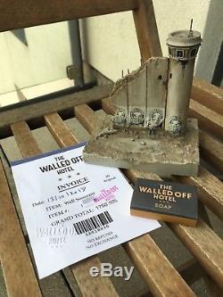 Banksy Walled Off Hotel Defeated Wall Section With Invoice Numbered