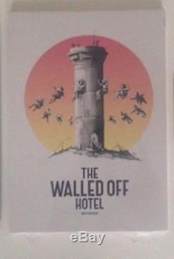 Banksy Walled Off Hotel Key Fob with Invoice Banksy and postcard pack