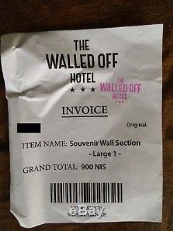 Banksy Walled Off Hotel Wall Section Souvenir Hope Wall Sculpture RARE