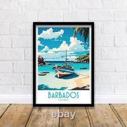 Barbados Travel Print Wall Art Barbados Travel Poster Gift For Barbados Scenery