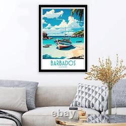 Barbados Travel Print Wall Art Barbados Travel Poster Gift For Barbados Scenery