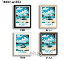 Barbados Travel Print Wall Art Barbados Travel Poster Gift For Barbados Scenery