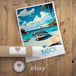 Barbados Travel Print Wall Art Barbados Travel Poster Gift For Barbados Scenery