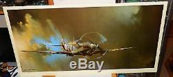 Barrie A. F. Clark Vickers Supermarine Spitfire Huge Color Lithograph