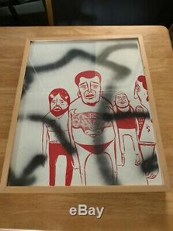 Barry McGee Untitled print 2003 Each work is unique