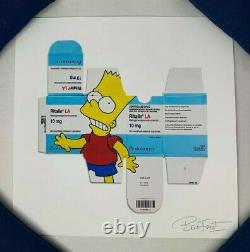 Bart on Ritalin Poster by Ben Frost Signed The Simpsons Print x/40 SOLD OUT