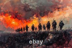 Battle of the Somme Canvas Picture Print Wall Art