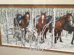 Bev Doolittle Two Indian Horses Native American Western Art Print LE Signed
