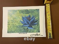 Black Lotus MTG small 5x7 signed by Christopher Rush print
