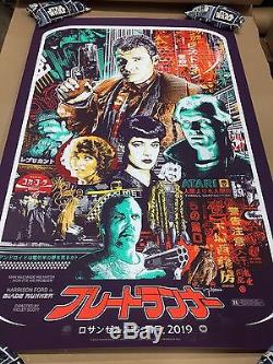 Blade Runner Plum Variant AP Screen Print Poster James Rheem Davis Mondo Artist