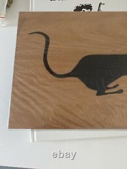Blek Le Rat Signed Book & Original Spray Rat On Wood Ltd To 100 Obey Brainwash