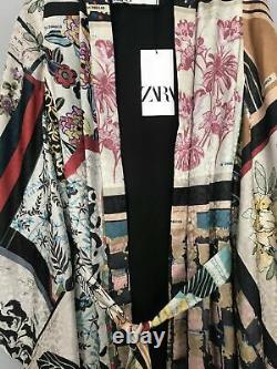 Bnwt Zara Limited Edition Multicoloured Patchwork Print Long Kimono Size S