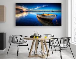 Boat On The Water Beautiful Quality Handmade Nature Wall Art Canvas Prints
