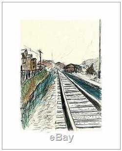 Bob Dylan Art Train Tracks, 2008 (white)