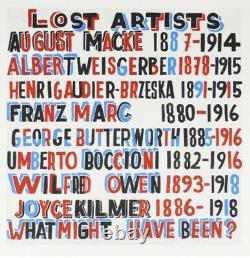 Bob and Roberta Smith Lost Artists (2014) LTD ED. SIGNED RARE