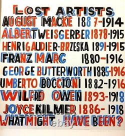 Bob and Roberta Smith Lost Artists (2014) LTD ED. SIGNED RARE