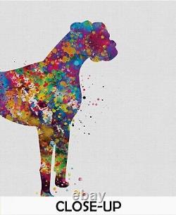 Boxer Dog, Watercolor Print, Doglover gift, Animal Print, Dog Art-1503
