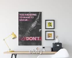 Boxing Motivational Poster 03 DON'T Give Up. Photo Art Print