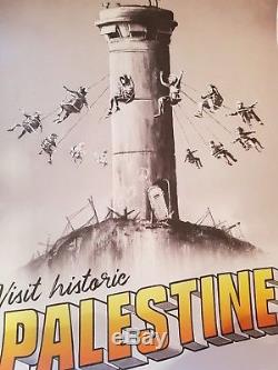 Brand New Unframed Banksy Palestine Poster London WTM PLUS FREE Pen & Pencil