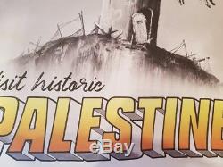 Brand New Unframed Banksy Palestine Poster London WTM PLUS FREE Pen & Pencil