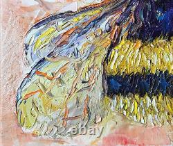 Bumble Bee, 8x10, Limited Edition Oil Painting Print, Gallery Canvas, Framed