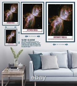 Butterfly Nebula Poster Photo Art Print Gift Motivation NASA Space Astronomy