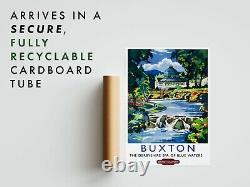 Buxton Poster, Vintage British Railway Travel Print, framed A6 A5 A4 A3 A2 A1