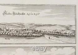 C. Merian (1627-1686), gieboldehausen and gartow in Lower Saxony, 1654, wheel