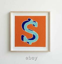 CJ Hendry DollaryDoo Chenile Patch Dollar Sign LE 100 Signed and Framed New Rare