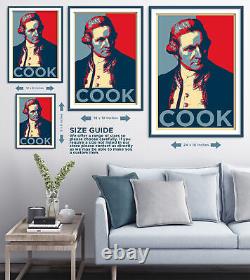 Captain James Cook Art Print'Hope' Photo Poster Gift FRS RN British Explorer