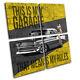 Car Garage Rules Transportation Canvas Wall Art Picture Print Va