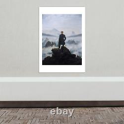 Caspar David Friedrich Wanderer Above the Sea of Fog Wall Art Poster Print
