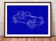 Caterham 7 Blueprint Limited Illustration, Limited Edition, Signed By Artist