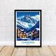 Chamonix France Poster Alpine Town Art Mont Blanc Poster French Alps