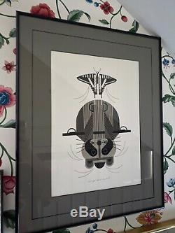 Charley Harper Signed Serigraph Raccrobat