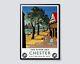 Chester British Railways Vintage Travel Poster, England River And Tree Wall Art
