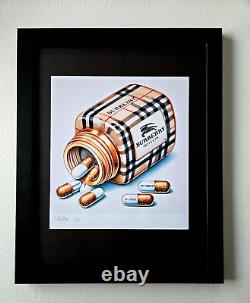 Chiara Bellini + BRBERRY Comfort Pills Original Hand Signed Print? COA